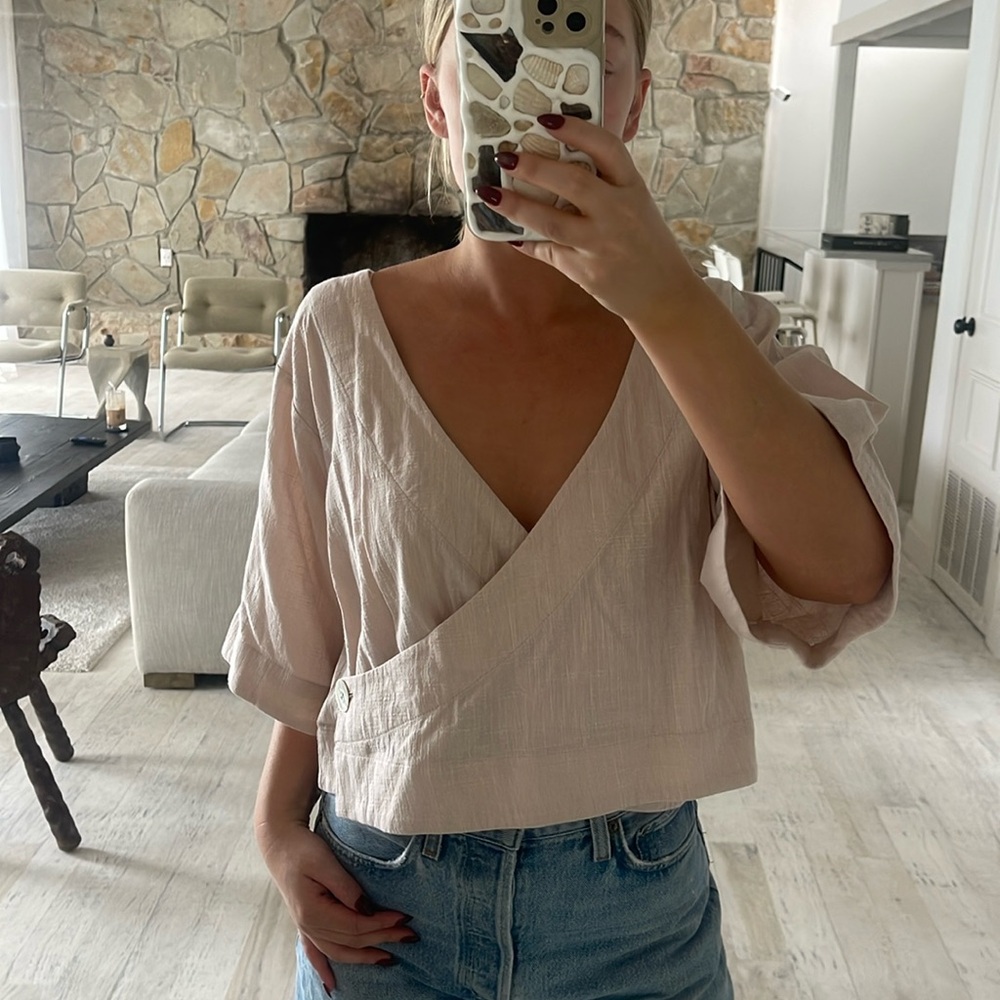 Blush blouse